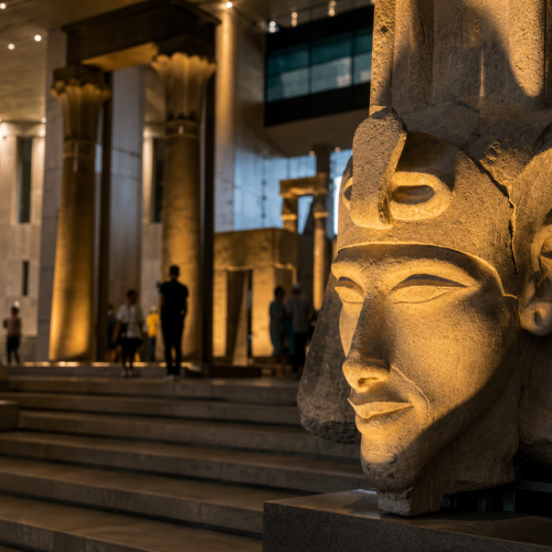 Alexandria Port to Giza Pyramids + Grand Egyptian Museum Tour