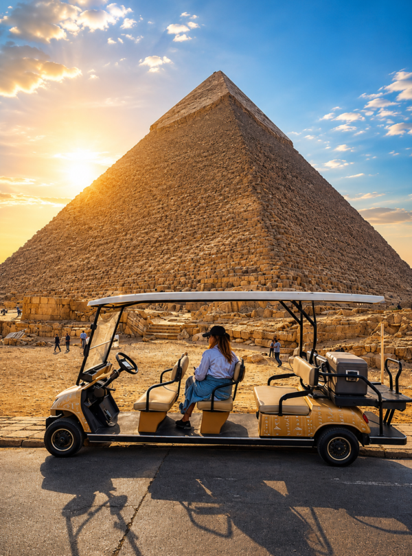 VIP Giza Pyramids Golf Cart Experience