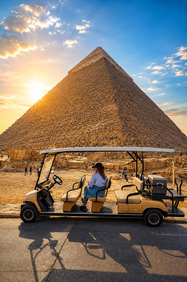 VIP Giza Pyramids Golf Cart Experience