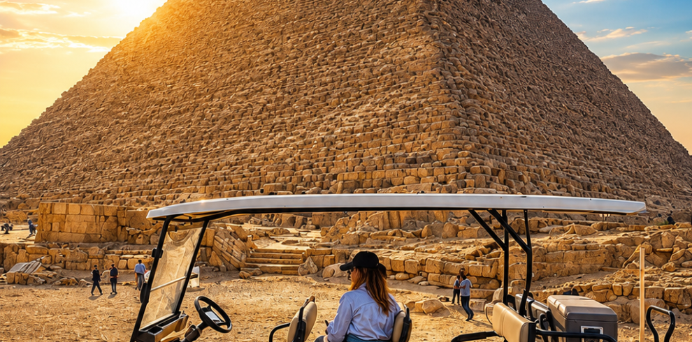 VIP Giza Pyramids Golf Cart Experience