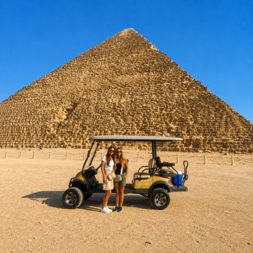 VIP Giza Pyramids Golf Cart Experience from Alexandria Port