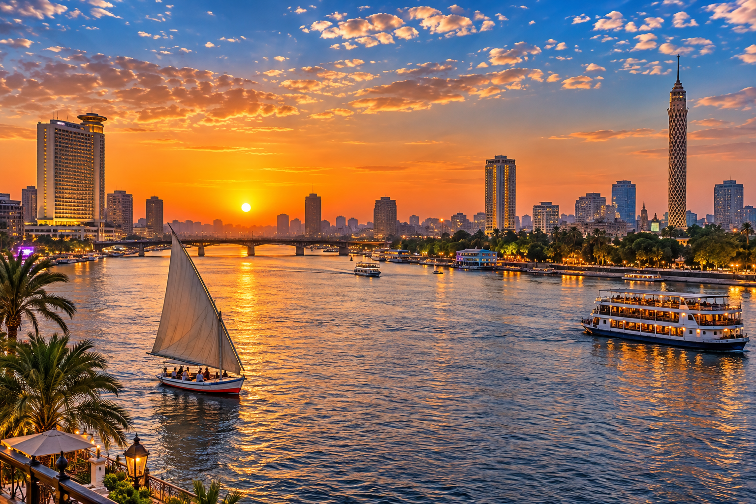 Nile river in Cairo