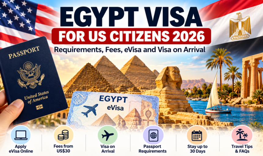 Egypt Visa for US Citizens 2026: Requirements, Fees, eVisa and Visa on Arrival