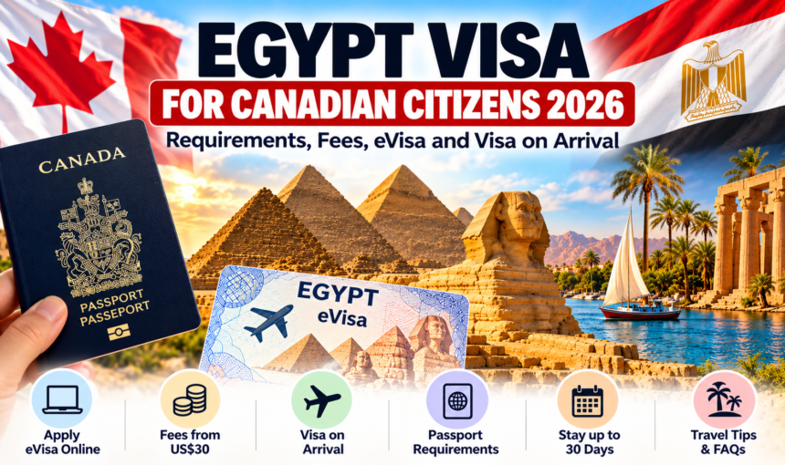 Egypt Visa for Canadian Citizens 2026: Requirements, Fees & Application Guide